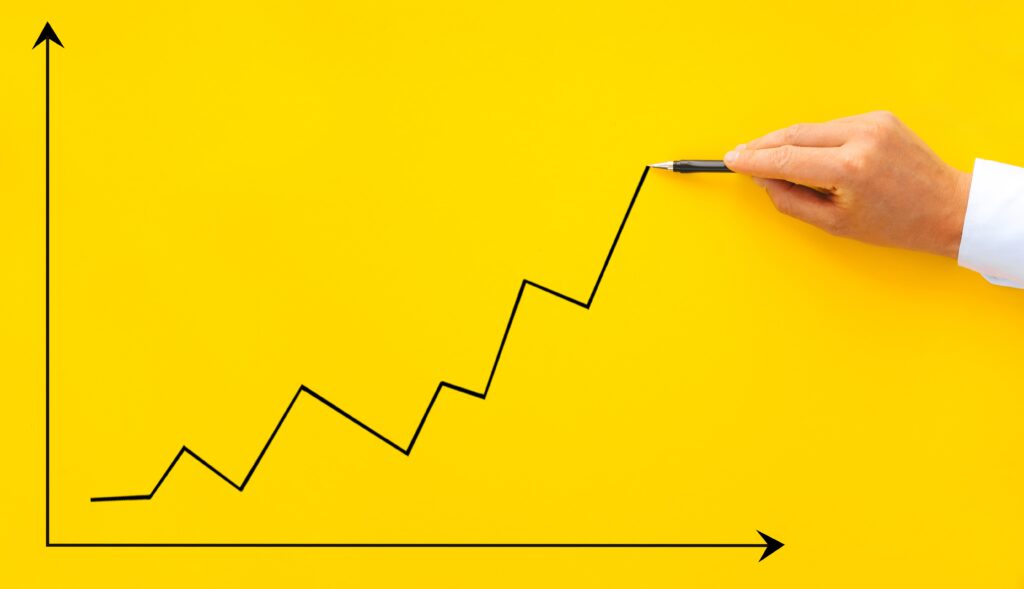 chart depicting sales growth