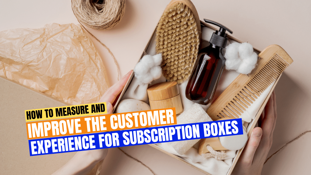 Article title card over a picture of an opened subscription box featuring health and beauty products