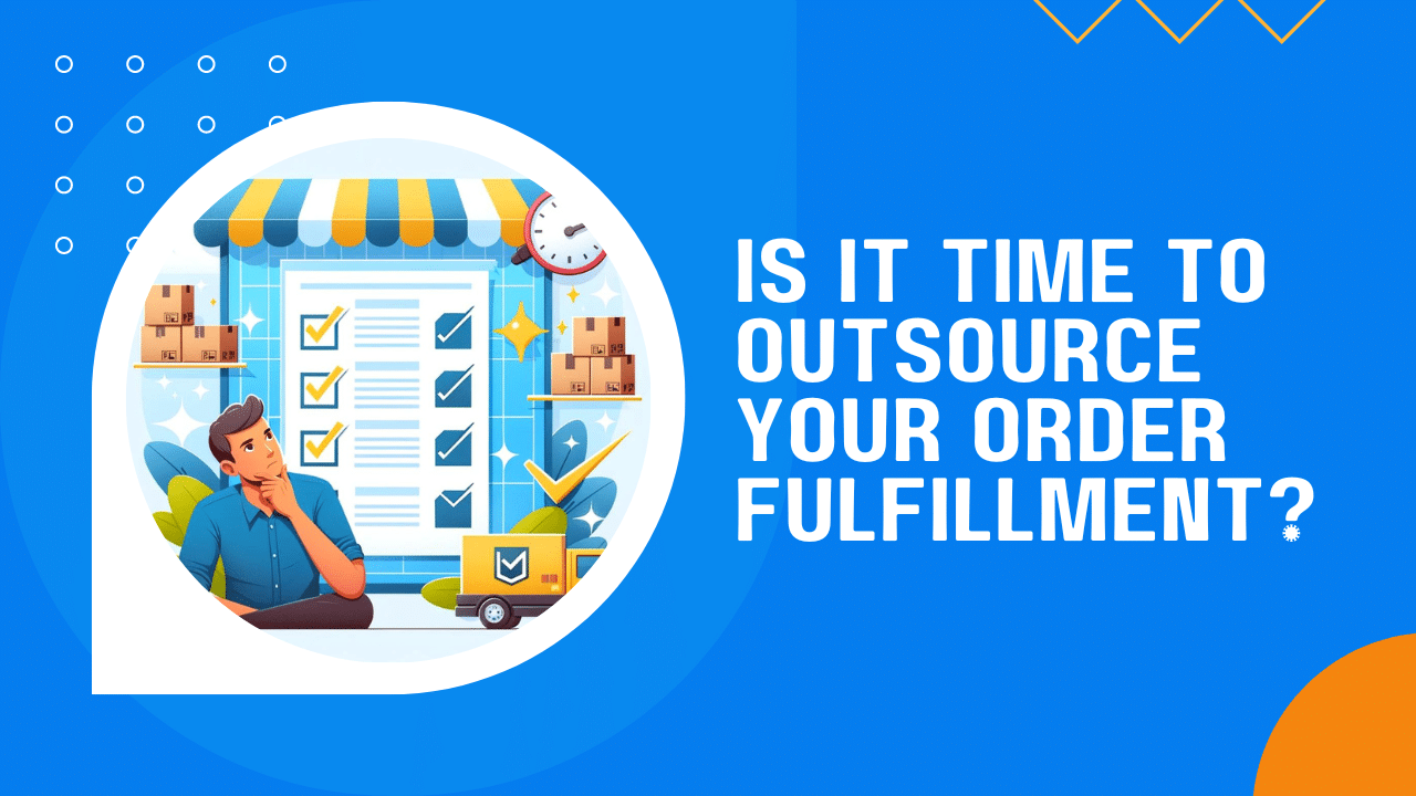 Thumbnail image of article title an cartoon of a man contemplating his order fulfillment process.