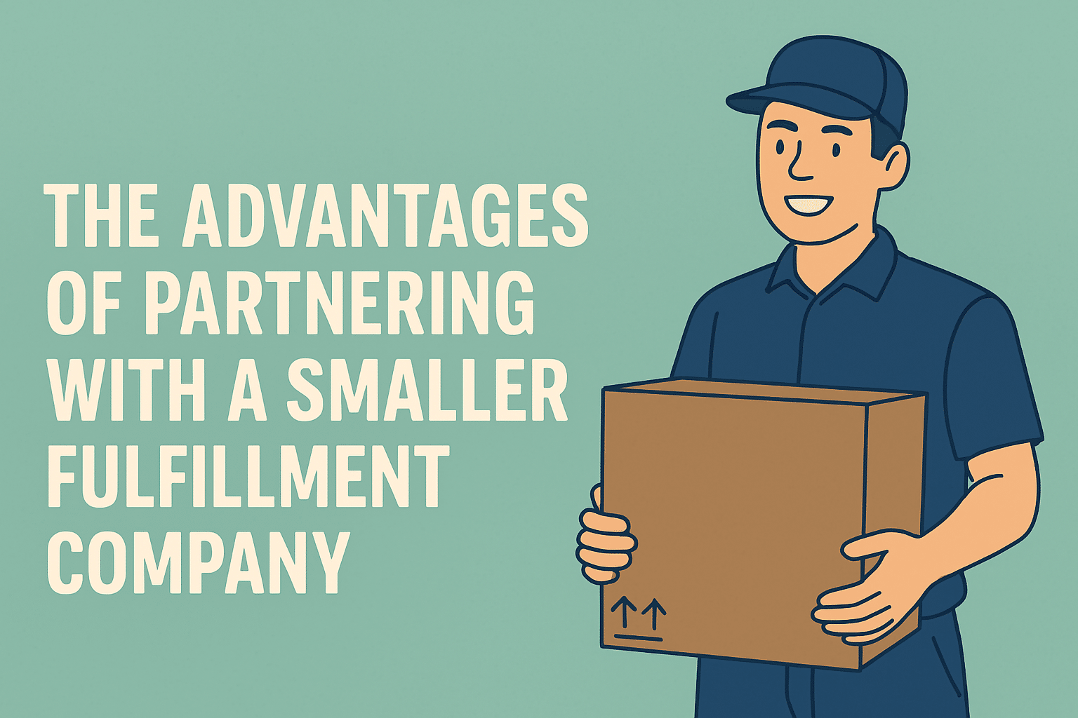 Article thumbnail image with article title of "The Advantages of Partnering With a Smaller Fulfillment Company".