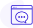 Order fulfillment support and chat icon